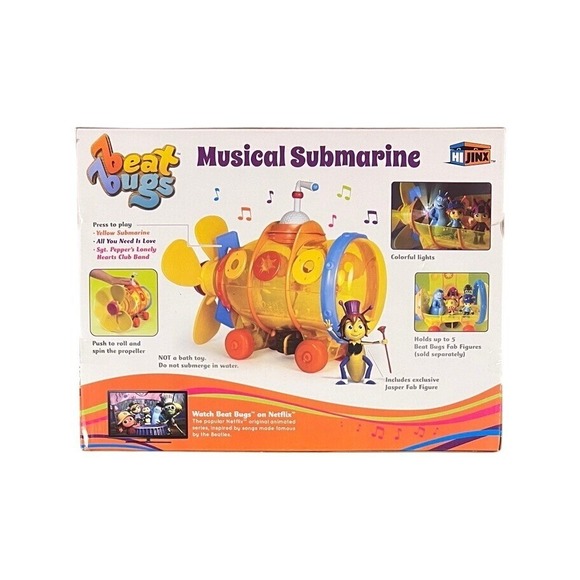 Beat Bugs Musical Submarine w/ Jasper Figure Netflix Bug Keeper Lights Music New - Picture 2 of 6